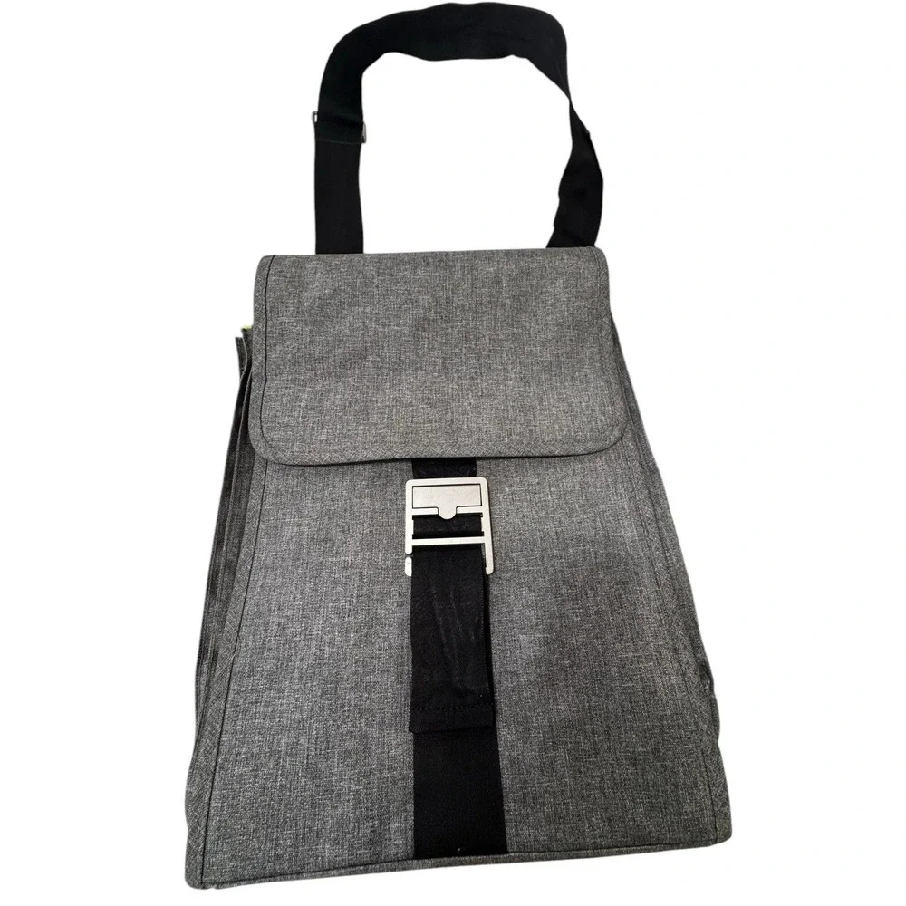 Ikea Family Upptack Expandable Gray Backpack Laptop Messenger Bag Pockets 3 Pcs